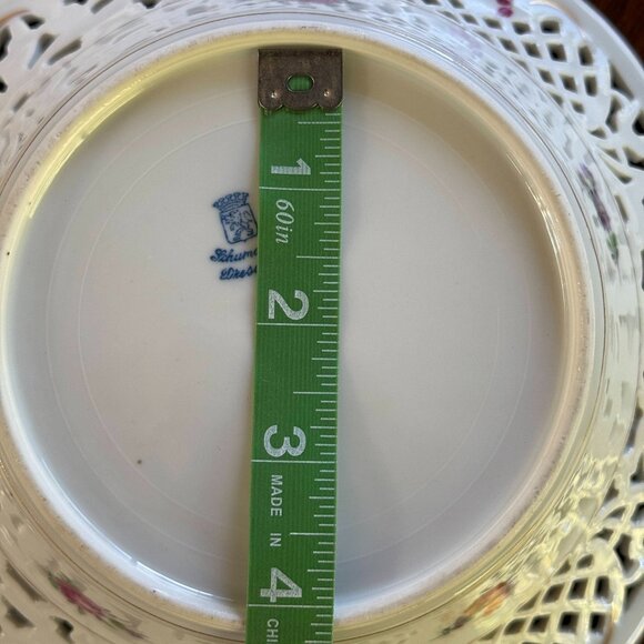 Schumann Dresden Porcelain Pierced Decorative Plate - Picture 7 of 8